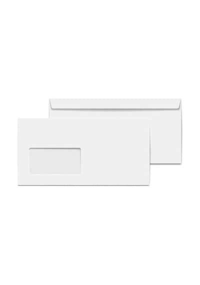 Zarf Diplomat Pencereli 105x240 Mm 110 Gr 500'lü Kutu