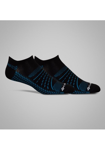 Columbia Mapped Brr No-show Lightweight Socks - 2 Pack Çorap Siyah - Mavi