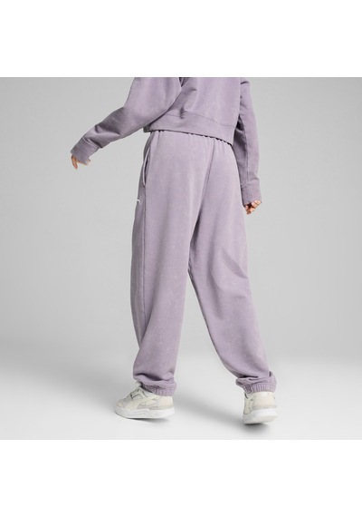 Puma Dare To Relaxed Washed Pants Mor Kadın Eşofman Altı