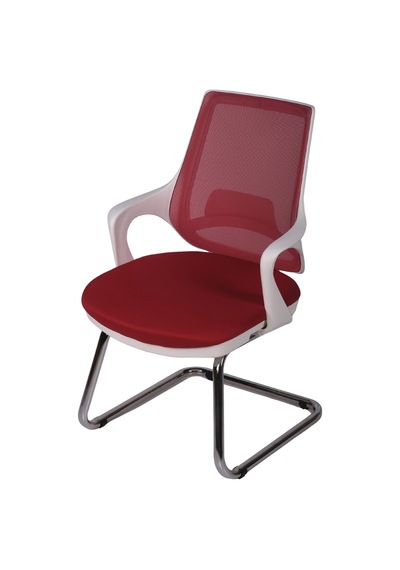 Ofisbazaar Buya Beyaz Fileli Misafir Koltuğu Ergonomik Toplantı Ve Bekleme Koltuğu Kırmızı Kırmızı Ofisbazaar Buya Beyaz Fileli Misafir Koltuğu Ergonomik Toplantı Ve Bekleme Koltuğu Kırmızı Kırmızı
