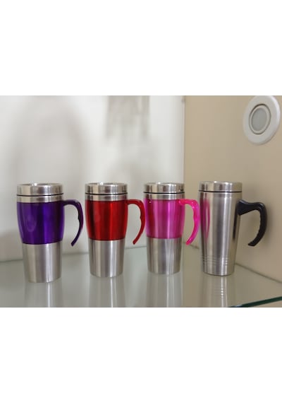 Acar Paslanmaz Çelik Kupa Termos 450Ml Pembe