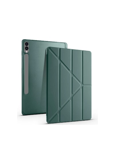 Galaxy Uyumlu Tab S9 Plus Kılıf Zore Tri Folding Kalem Bölmeli Standlı Kılıf