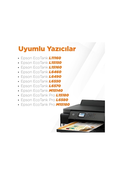 Epson Ecotank L6490 Uyumlu Mürekkep Takım / Epson T112 Uyumlu Mürekkep Takım