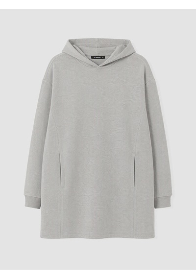 Lcw Curve Gri Büyük Beden Kadın Hoodie