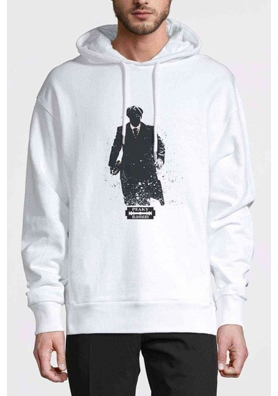 Peaky Blinders Tommy Shelby Black Man Baskılı Beyaz Erkek Sweat (531036010)