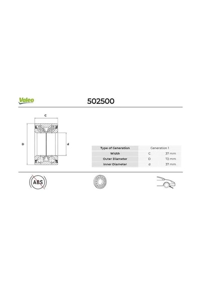 Fiat Linea On Aks Bilyasi 2007-2017 Valeo 502500
