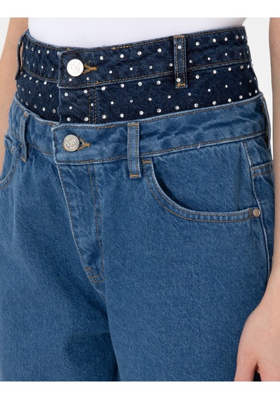 Pierre Cardin Kadın Mavi Pantolon Jean 50306968-vr036
