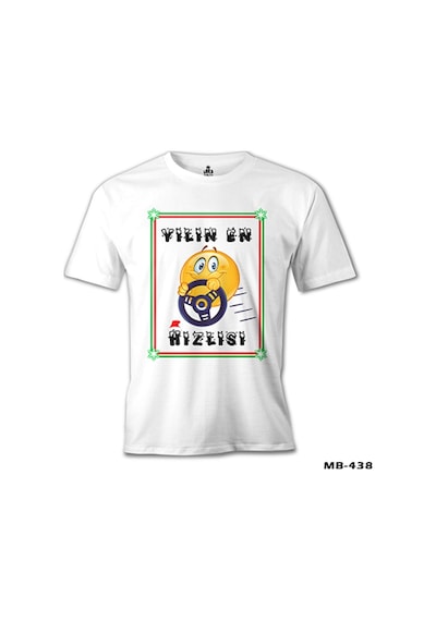 Yılın En Hızlısı Beyaz Erkek Tshirt