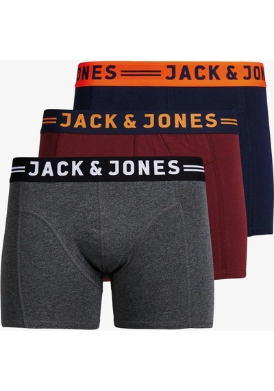 Jack & Jones Jack&Jones Jaclichfield Trunks 3'Lü Erkek Boxer 12113943-741 001