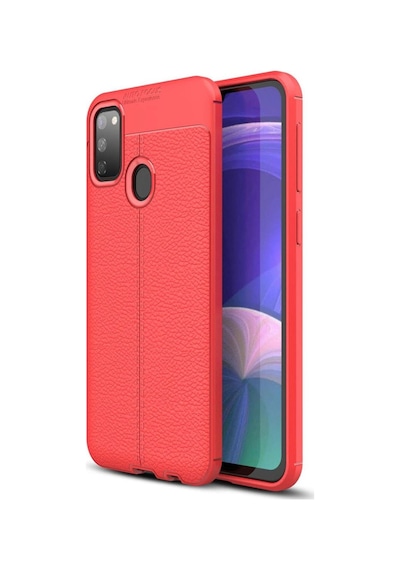 Samsung Galaxy Uyumlu, M30s Kılıf Auto Focus Kapak - Kırmızı
