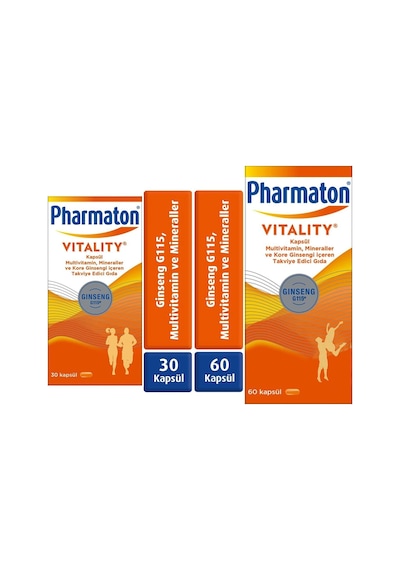 Pharmaton Vitality 30 Tablet + Pharmaton Vitality 60 Kapsül
