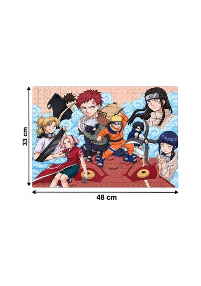 200 Parça Naruto Puzzle Anime Ve Ninja Temalı Renkli Karakter Görselli 33 X 48 Cm Puzzle