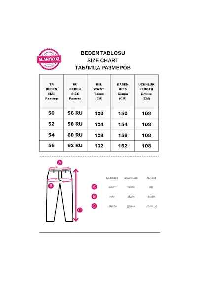 Motivation Büyük Beden Beli Lastikli Saten Likra Cepli Bol Kesim Kadın Pantolon Siyah
