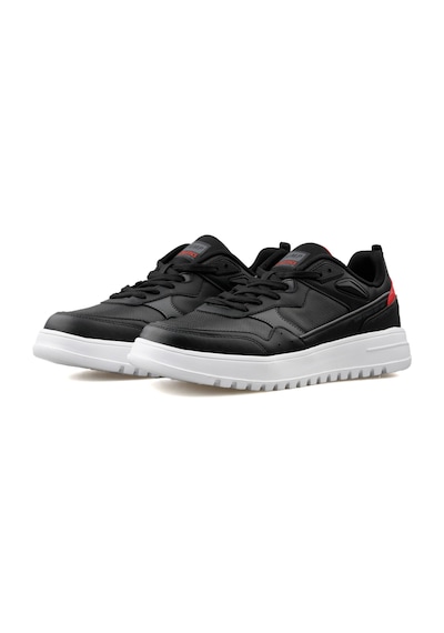 Jump 28019 C Black Red Erkek Günlük Ayakkabı Siyah