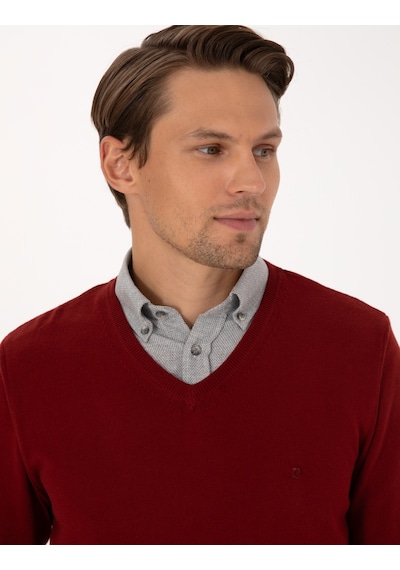 Pierre Cardin Erkek Kiremit Kazak /triko 50314190-vr031 Kiremit