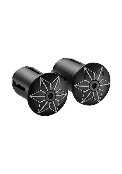 Supacaz Gidon Elcik Tapası, Bp-05 Star Plugz Anodized - Black Çok Renkli