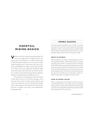 Vodka Cocktail Cards A Z: The Ultimate Drink Recipe Dictionary Deck