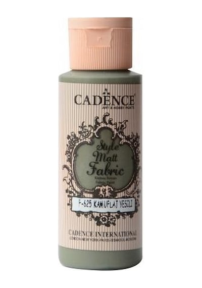 Cadence Sytle Matt Kumaş Boyası 59ML F-625 Kamuflaj Yeşil