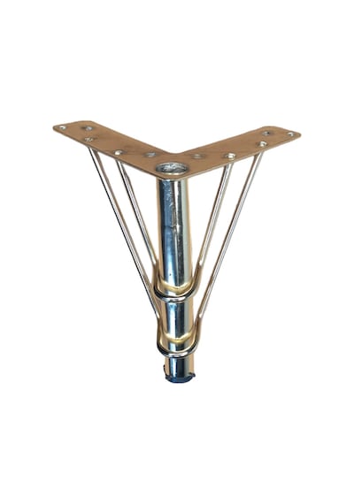 Flamingo Model 12 Cm Krom Metal Mobilya, Dolap, Koltuk, Tv Ünitesi Ayakları 4 Adet Gümüş