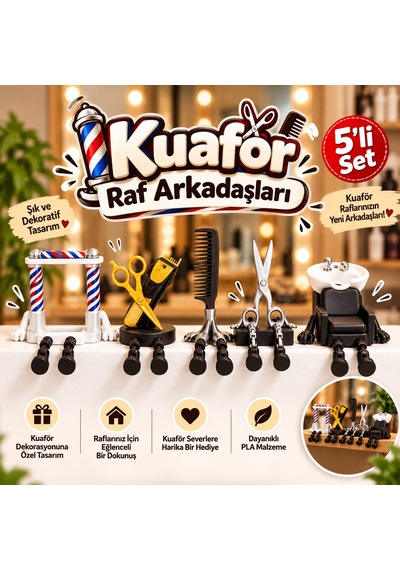 Kuaför Raf Arkadaşları Eğlenceli Figürler