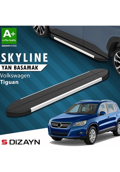 S-dizayn Vw Tiguan Skyline Aluminyum Yan Basamak 173 Cm 2007-2015 A+ Kalite