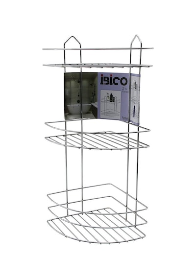 İbico K13-019 Banyo Köşelik Ve Duşakabin Rafı 3 Katlı Üçgen - Krom Metal- 12'li Paket Diğer