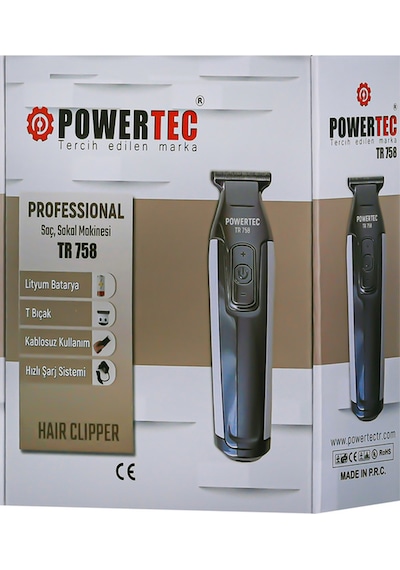 Powertec TR-758 Profesyonel Saç ve Sakal Kesme Makinesi