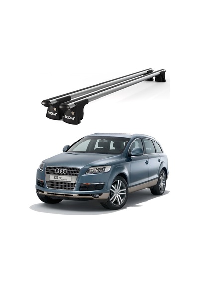 Trio-ıı Audi Q7 2006-2014 Uyumlu Kilitli Ara Atkı 135cm Port Bagaj Tavan Barı