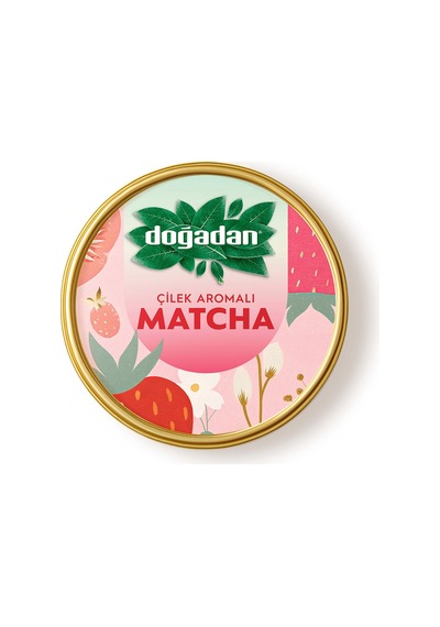 Doğadan Çilek Aromalı Matcha Yeşil Çay Tozu 25 G - 7 Adet Tarı