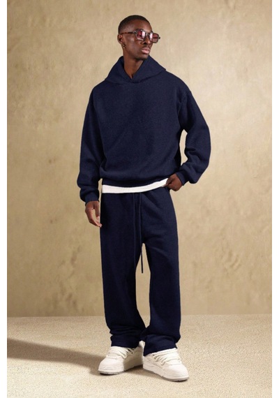 Tarz Cool Lacivert Oversize Rahat Kesim Baggy Erkek Eşofman Altı Lacivert