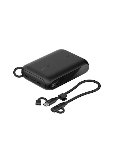 Belkin Bpb027hqbk Boostcharge 10.000 Mah 20w Usb-c Powerbank Dijital Göstergeli Taşınabilir Şarj Cihazı - Siyah
