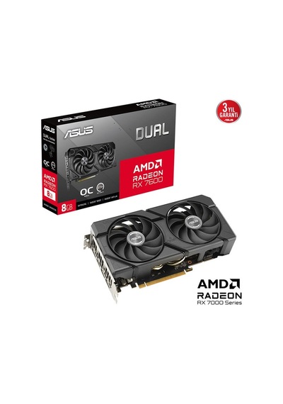 Asus Radeon Rx 7600 8gb Dual Oc Evo Gd6 128bit