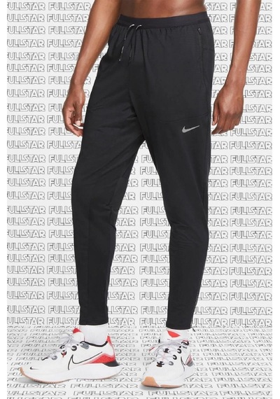 Nike Phenom Elite Knit Pant Waterproof Bel Cepli Reflektörlü Yürüyüş Koşu Pantolunu Siyah