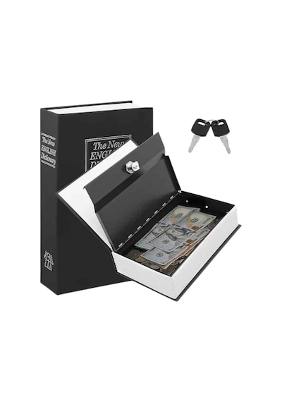 Kilitli Gizli Kasa Sözlük Kumbara Kitap Sözlük Görünümlü 18cm 3855796