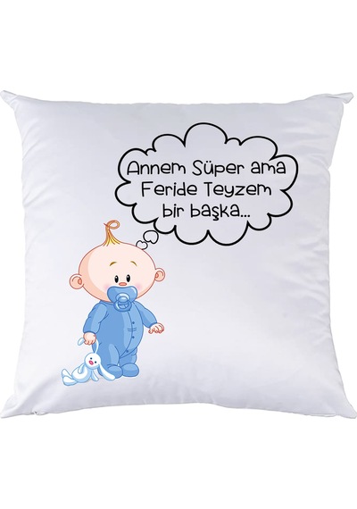 Biresimden-Hediye Yeni Doğan Hediyesi Erkek Bebek Yastık