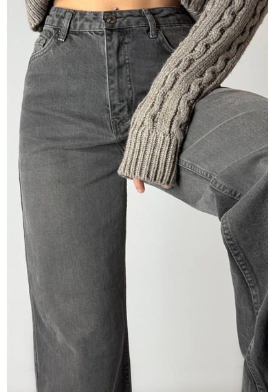 Lacarino 7714 W.leg Kadın Jean Pantolon Basalt Grey