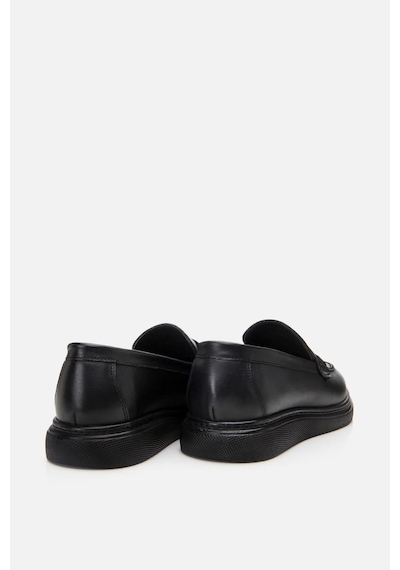 Yaya By Hotiç Hakiki Deri Siyah Erkek Loafer Siyah