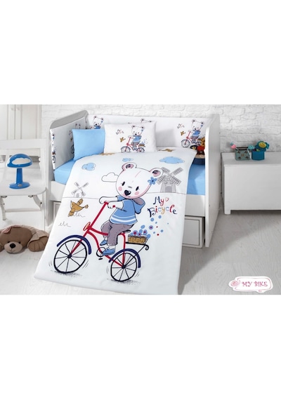 Komfort Home Bebek Uyku Seti 8 Parça Ranforce %100 Pamuk /Byke