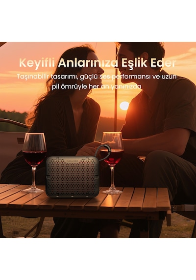 Nowgo Stone M1 5w Su Geçirmez Taşınabilir Bluetooth 5.4 Hoparlör Gri