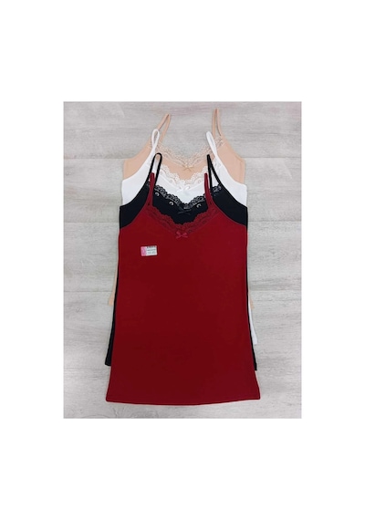Comfort Secret Kadın 4 Lü Paket Dantelli Atlet İp Askılı Pamuklu Likralı Basic Atlet Beyaz Siyah Ten Bordo Bordo Siyah Beyaz Ten Comfort Secret Kadın 4 Lü Paket Dantelli Atlet İp Askılı Pamuklu Likralı Basic Atlet Beyaz Siyah Ten Bordo Bordo Siyah Beyaz Ten