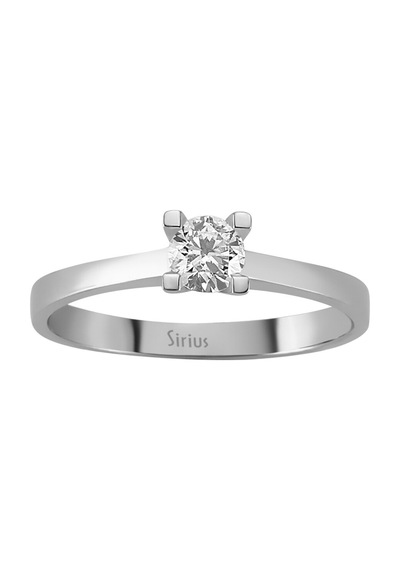 Sirius F Renk 0,31 Karat Pırlanta Tektaş Yüzük 0815R0028