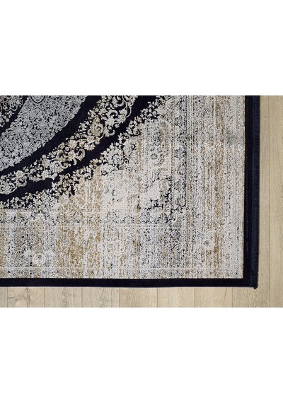 Artemis Halı Bella 6470A Lacivert Gold Klasik Desen Makine Halısı