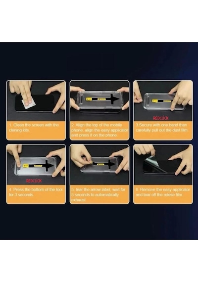Apple Uyumlu   iPhone 16 Pro Hayalet Ekran Koruyucu Redclick Süper Fast Privacy Film