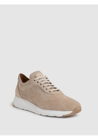Cacharel Bej %100 Deri Süet Sneaker Ayakkabı