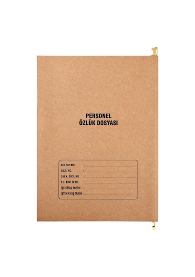 Metal Askılı Personel Özlük Dosyası 8 Yapraklı 5 Li Paket