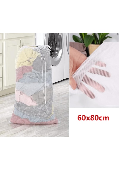 Aksu Çamaşır Yıkama Filesi 60x80 Beyaz 1ad.