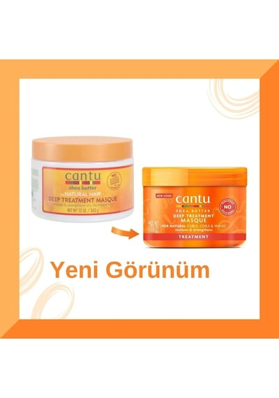 Cantu Shea Butter Doğal Saçlar İçin Derin Bakım Maskesi 340 G