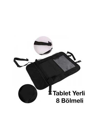 Oxford Kumaş 8 Bölmeli Araç Koltuk Arkası Organizer Araç Telefon Tablet Eşya Tutucu Düzenleyici