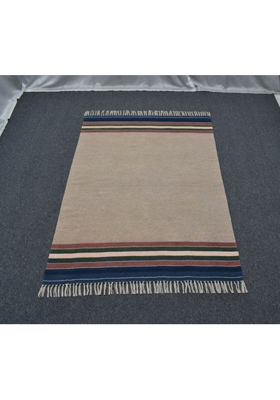 Zehra Abla Halı El Dokuma Şaheser Tek Renk Balıkesir Yün Kilim 6359
