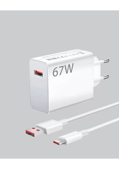 67 Watt Güvenli Hızlı Şarj Adaptörü Samsung M31 M33 M51 Uyumlu Yeni Nesil Diğer 90440992
